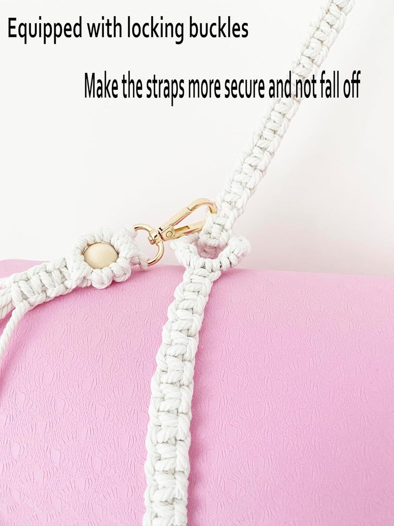 Winterdemoon Boho Bead Yoga Mat Carrier - Adjustable Straps with Tassels - Image 3